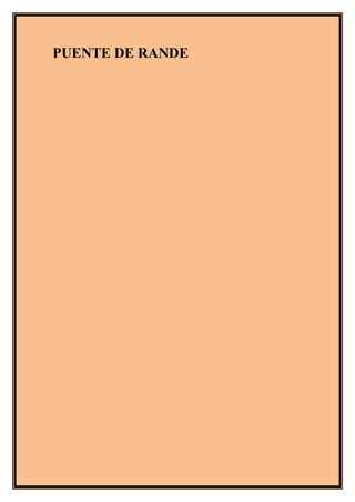PUENTE DE RANDE
 