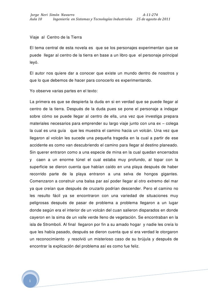 Viaje Al Centro De La Tierra
