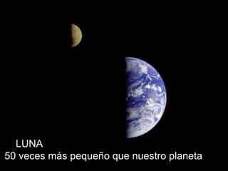 LUNA 50 veces más pequeño que nuestro planeta 