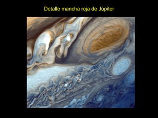 Detalle mancha roja de Júpiter 