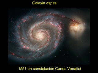 Galaxia espiral M51 en constelación Canes Venatici  