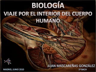 BIOLOGÍA VIAJE POR EL INTERIOR DEL CUERPO HUMANO a a JUAN MASCAREÑAS GONZÁLEZ MADRID, JUNIO 2010                                                                                                   1º BACH Tratado completo de Anatomía del Hombre (1866-1871) 
