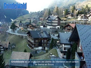 Grindelwald  es un município del distrito de Interlaken en el cantón de Berna en Suiza.  Grindelwald 