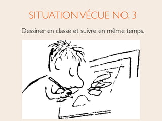 SITUATIONVÉCUE NO. 3	

Dessiner en classe et suivre en même temps.
 