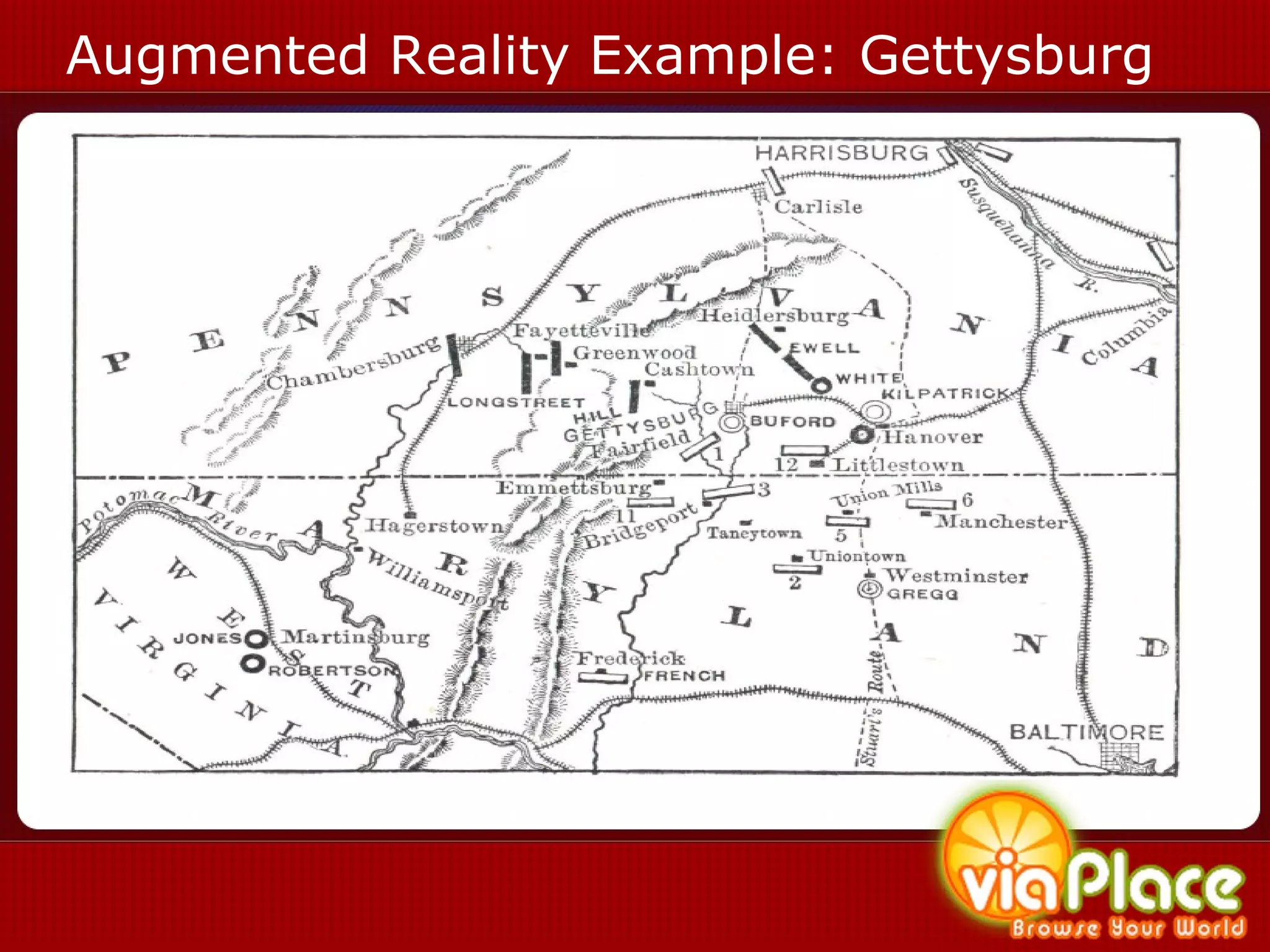 Augmented Reality Example: Gettysburg 