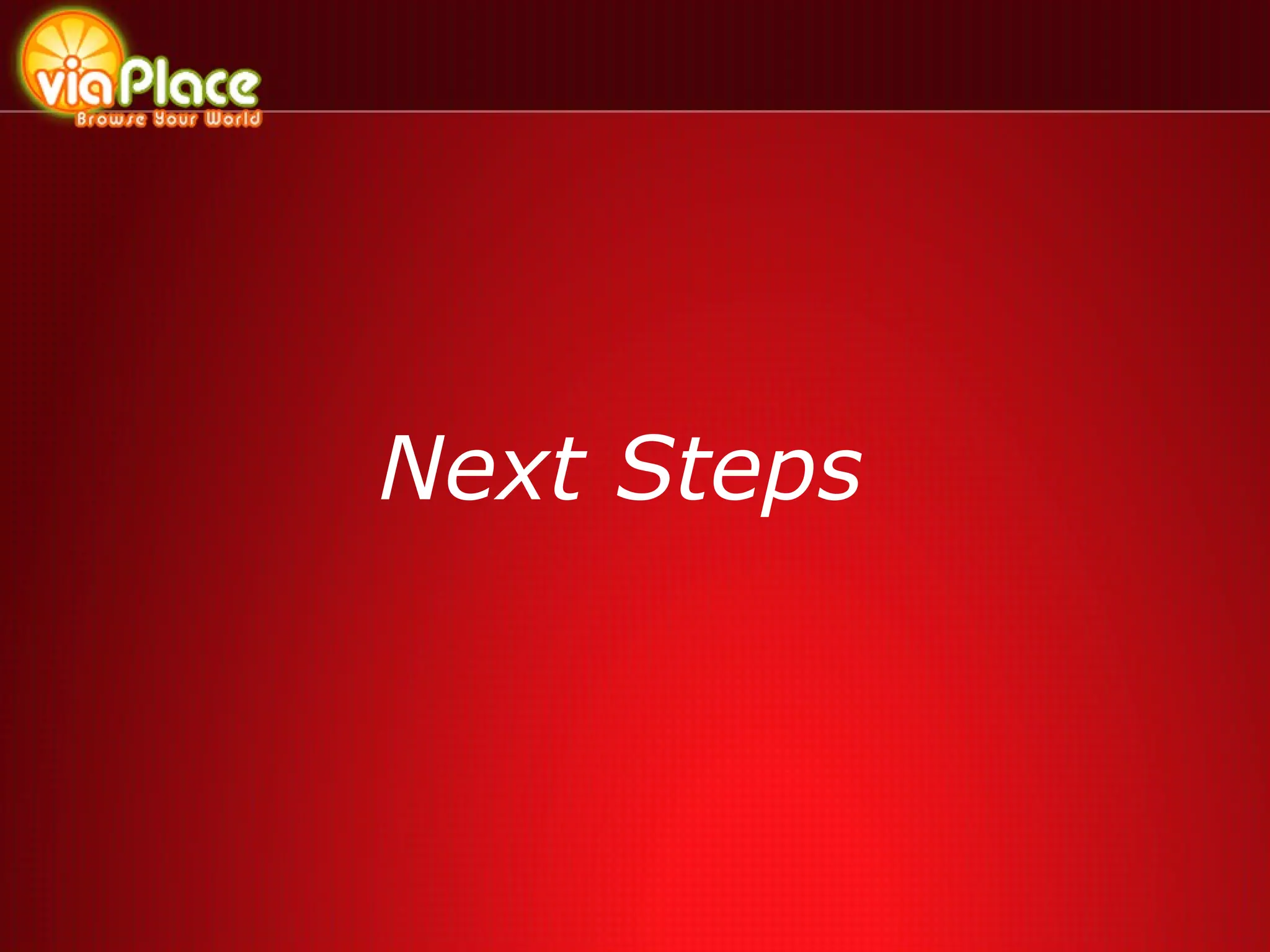 Next Steps 