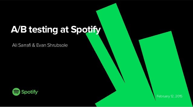 A/B testing at Spotify