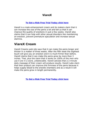 ViareX Cream.  Want to Buy ViareX Cream?