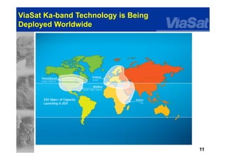 11
ViaSat Ka-band Technology is Being
Deployed Worldwide
 