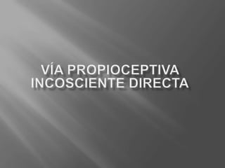 Via Inconsciente Vias de conduccion | PPTX