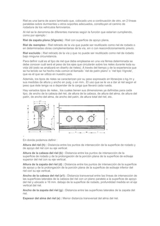 Que Es Riel Vias de tren | DOCX