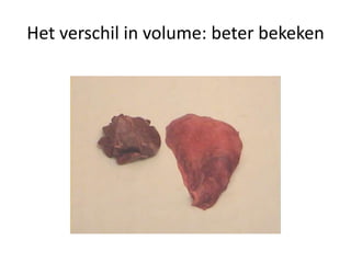 Het verschil in volume: beter bekeken
 