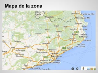 Mapa de la zona
 