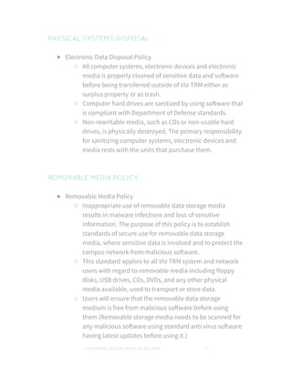 Via TRM Information Security Policy and Disaster Recovery Plan v 022616 ...