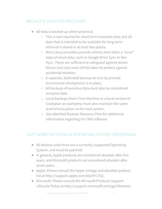 Via TRM Information Security Policy and Disaster Recovery Plan v 022616 ...