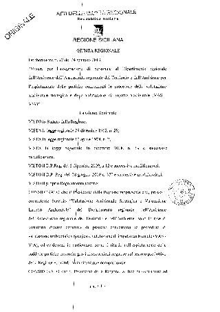 Via vas centinaia autorizzazioni giacenti accellerazione task force deliberazione n _27_del_24_01_2013