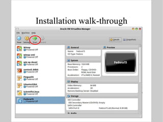 Installation walk-through 