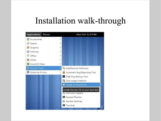 Installation walk-through 