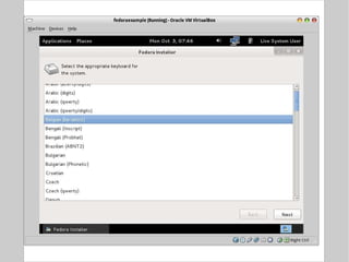 Installation walk-through 