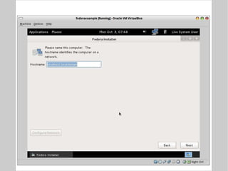 Installation walk-through 