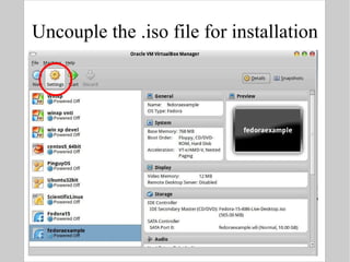Uncouple the .iso file for installation PRESS SPACE 