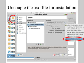 Uncouple the .iso file for installation PRESS SPACE 