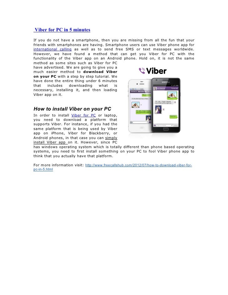 Viber for pc