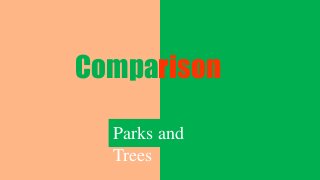 Comparison
Parks and
Trees

 