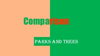 Comparison
Parks and Trees

 