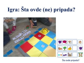 Šta ovde pripada?
Igra: Šta ovde (ne) pripada?
 