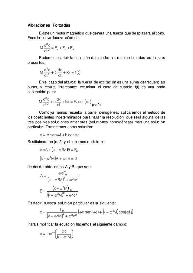 Vibraciones forzadas
