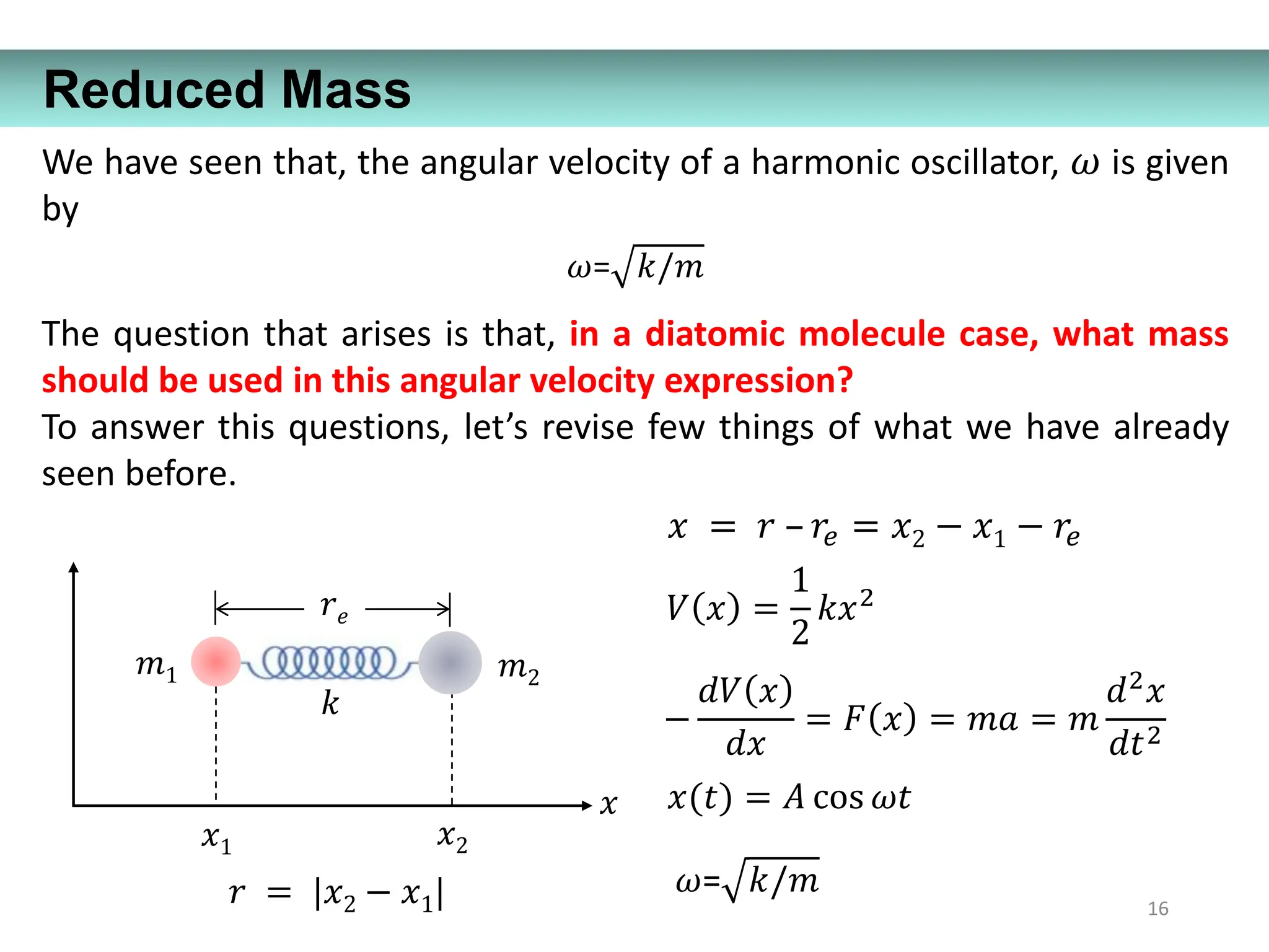 The Harmonic Oscillator/ Why do we need to study harmonic oscillator ...