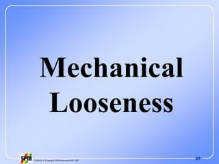 67
71535 B © Copyright SPM Instrument AB 1997
Mechanical
Looseness
 