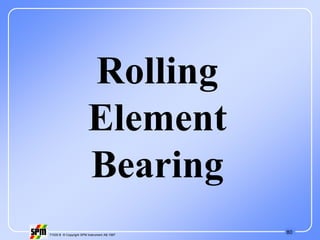 80
71535 B © Copyright SPM Instrument AB 1997
Rolling
Element
Bearing
 