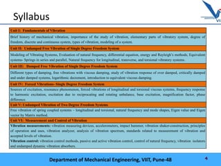 Mechanical Vibration at Pune University | PDF