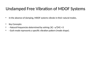 Vibration Analysis of Structuresdsaddsadadsadadadada | PPTX