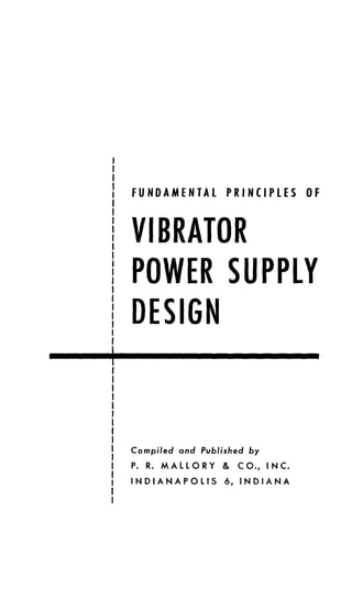 VIBRATOR POWER SUPPLY DESIGN