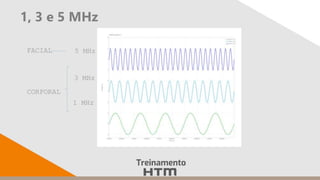 1, 3 e 5 MHz
1 MHz
3 MHz
5 MHz
CORPORAL
FACIAL
 