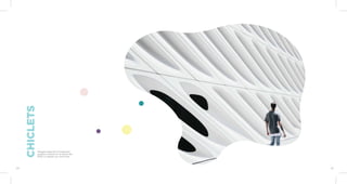 CHICLETS
Hexagonal geometry incorporates
gorgeous surfaces for an illusion-like
effect to unleash your inner artist.
29 30
 