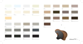 MT 101
Cold White
MT 104
Frosty White
SF 171
Chiffon
SF 106
Silver Grey
SF 150
Dove Grey
SF 107
Dark Grey
SF 101
Cold White
SF 104
Frosty White
SF 153
Pearl Grey
SF 108
Gothic Grey
SF 152
Charcoal
SF 102
White
SF 105
Mysore Ivory
SF 155
Glisten
SF 178
Magnetic Grey
SF 145
Shimmer
SF 103
Warm White
SF 156
Sea Pearl
SF 111
Irish Cream
SF 151
Beige
SF 136
Stylish Beige
SF 110
Cool Beige
SF 149
Mocha
SF 112
Pebble
SF 138
Swank Brown
SF 175
Taupe
SF 167
Brick Brown
SF 161
Brunette
SF 133
Fab Gold
SF 140
Chocolate
SF 142
Ivory
SF 154
Cape Grey
SF 135
Cool Grey
SF 109
Black
59 60
Colour.
Changes Everything
 