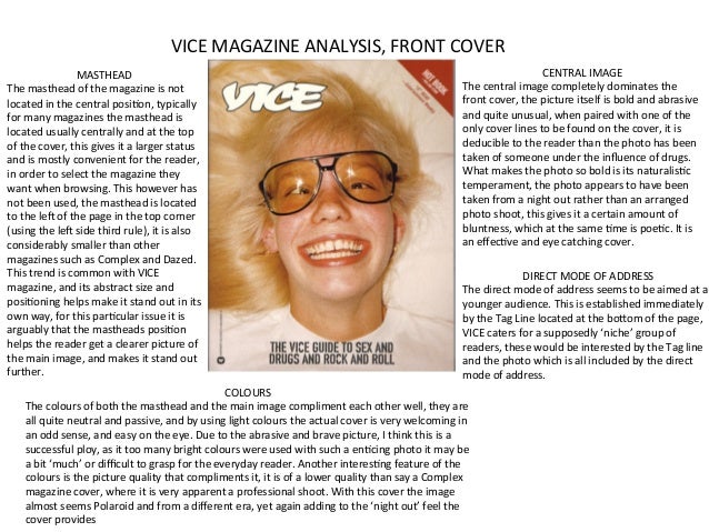 Vice Magazine Analysis