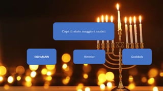 EICHMANN
Capi di stato maggiori nazisti
Goebbels
Himmler
 