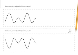 Trazos en ondas combinados (distinto tamaño):
Trazos en ondas combinados (distinto tamaño):
 