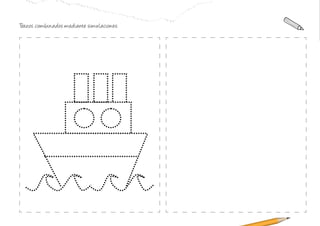 Trazos combinados mediante simulaciones:
 