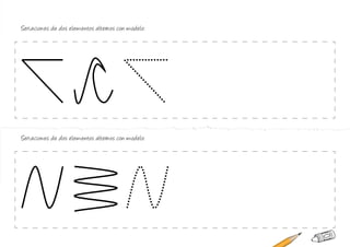 Seriaciones de dos elementos alternos con modelo:
Seriaciones de dos elementos alternos con modelo:
 