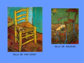 SILLA DE GAUGUIN


SILLA DE VAN GOGH
 