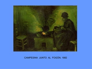 CAMPESINA JUNTO AL FOGÓN. 1882
 