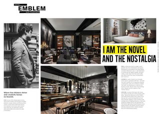 Where free thinkers thrive
and creativity knows
no bounds.
STAY in one of 96 vibrant guest rooms,
where both modern and European inspired
patterns coexist. Velvet and floral accents
create a mood that’s bold and eclectic.
Get inspired at the work space where
each desk has an inspiration board
with memorabilia that evokes the spirit
of the Beats.
I AM THE NOVEL
DINE at Obscenity Bar & Lounge, which
glorifies the First Amendment and sparks
spontaneous conversations over handcrafted
cocktails. Bluestone Lane, a café dedicated
to producing the highest quality artisanal
coffee, is just steps from the hotel lobby
and offers front-row views of downtown
San Francisco.
GATHER for work or play in our versatile
event spaces, spanning 2,500 SqF / 232 SqM.
The Den is perfect for a corporate meeting,
cocktail party, open mic or literary reading.
The Draft, our boardroom, is ideal for all
business needs. All just steps from bustling
Union Square and the majesty of the
Theatre District.
EXPLORE a location that leaves the status
quo behind and discover off the beaten path
spots. Spend the afternoon in the Golden
Gate National Recreation Area, where you’ll
discover the Lands End Labyrinth by local
artist Eduardo Aguilera. In the evening, head
underground to Hogshead Reserve, a cash-only
speakeasy hidden below The Barrel Room.
The hotel is right where Nob Hill meets Union
Square and the Arts District, just five blocks
from the Financial District and 20 minutes
from SFO International Airport.
AND THE NOSTALGIA
562SutterStreet,SanFrancisco,California94102,USA.T:+14154334434
 