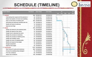 SCHEDULE (TIMELINE)
 