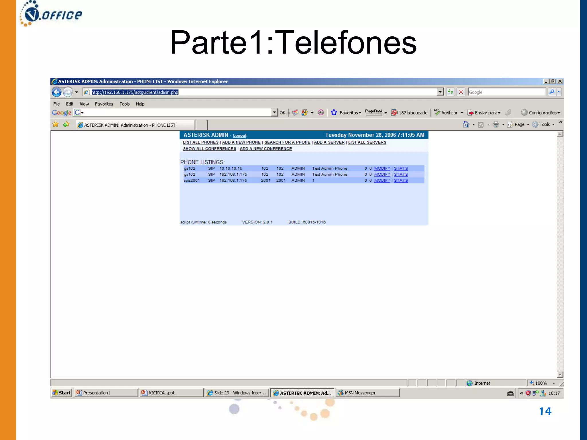 Parte1:Telefones 